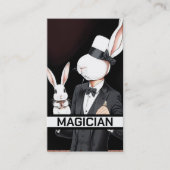 konijn goochelaar visitekaartje (Voorkant)