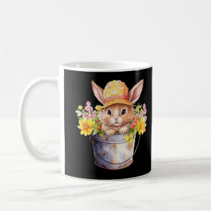 Konijn Grafisch Voor Meisjes Bloemrijke Lente Tijd Koffiemok