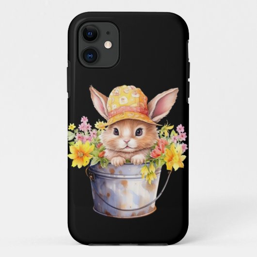 Konijn Graphic voor Meisjes Bloemen Lente Tijd Case-Mate iPhone Case (Achterkant)