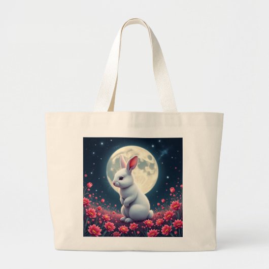 konijn grote tote bag (Voorkant)