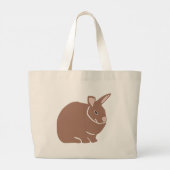 Konijn grote tote bag (Achterkant)