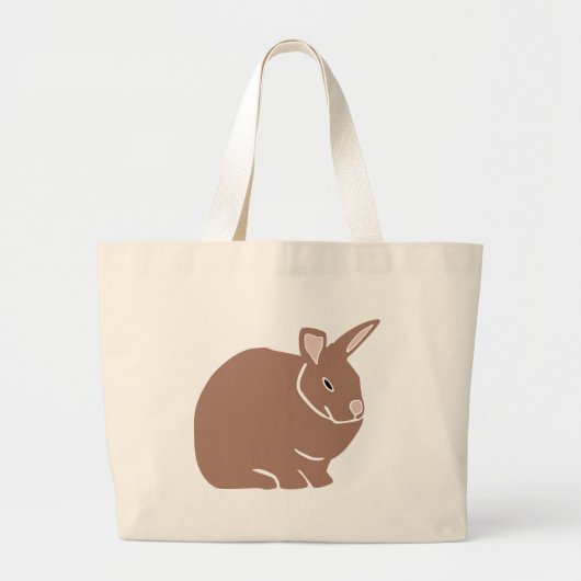 Konijn grote tote bag (Voorkant)
