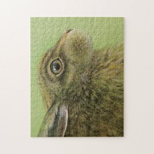 Konijn haas fine art schilderij legpuzzel (Verticaal)