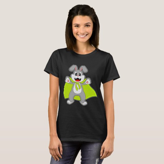 Konijn Halloween Cape T-shirt (Voorkant volledig)