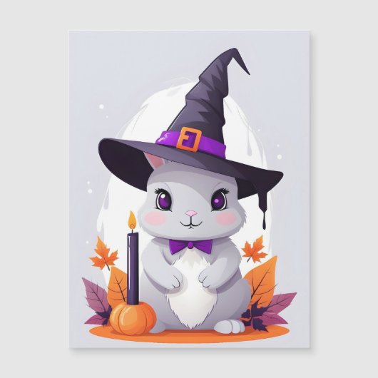 Konijn Halloween Schattig Aardig Grappig Dier Magi (Voorkant)