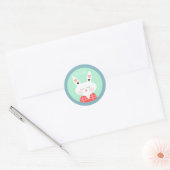 Konijn Happy Pasen Stickers (Envelop)