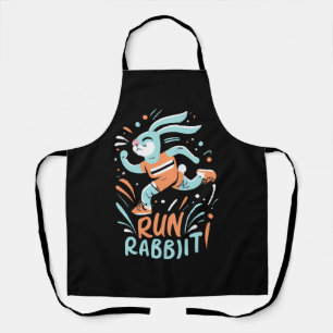 konijn hardlopen marathon loper bunny schattig schort