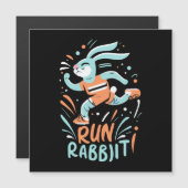 konijn hardlopen marathon loper konijntje schattig (Voorkant / Achterkant)