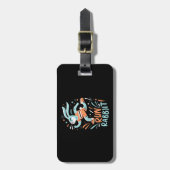 konijn hardlopen marathon loper konijntje schattig bagagelabel (Voorkant verticaal)