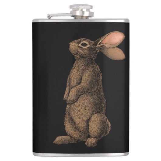 konijn heupfles (Voorkant)