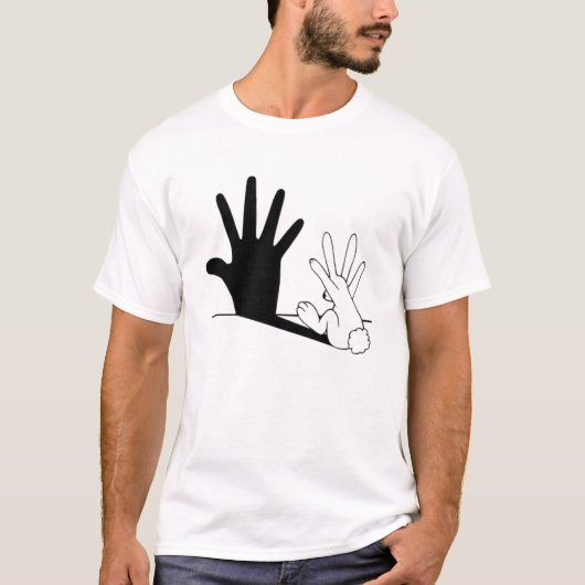 Konijn hoofdschaduw t-shirt (Voorkant)