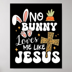 Konijn houdt van me als Jezus christelijk Pasen gr Poster