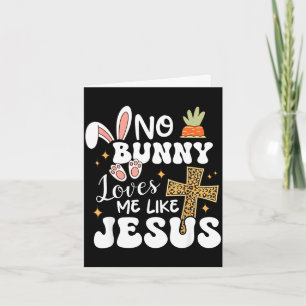 Konijn houdt van mij als Jezus christelijk Pasen g Kaart