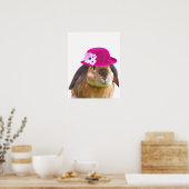 Konijn houtland dier kinderkamer babykamer poster (Keuken)