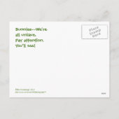 KONIJN / HUMORISTISCH BRIEFKAART (Achterkant)