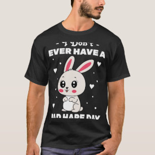 Konijn ik heb nooit een slechte hare-dag bunny Z T-shirt