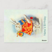 Konijn in Alice in Wonderland ~ Briefkaart (Achterkant)