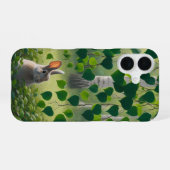 Konijn in berkenbos dunne iPhone-hoes iPhone 16 Hoesje (Achterkant horizontaal)