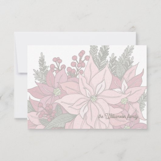 Konijn in bloemen Dank je wel Bedankkaart (Achterkant)