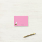 Konijn in Chocolade Ei Gelukkig Pasen | Personalis Post-it® Notes (Op bureau)