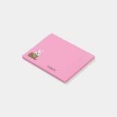 Konijn in Chocolade Ei Gelukkig Pasen | Personalis Post-it® Notes (Schuin)
