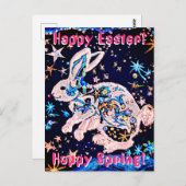 Konijn in de hemel met sterren briefkaart (Voorkant / Achterkant)