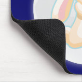 Konijn in de maan muismat (Hoek)