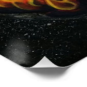 Konijn in de maan perfect poster (Hoek)