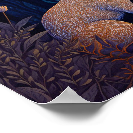 Konijn in de Moonight Poster (Hoek)