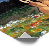 Konijn in de motormarine van de familie Moon Poste Poster (Hoek)