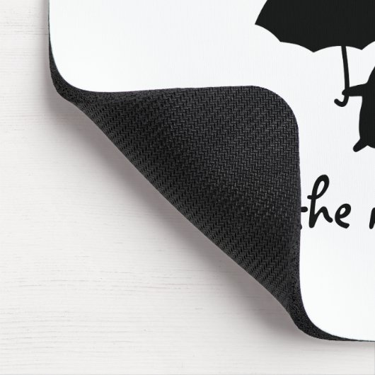 Konijn in de regen muismat (Hoek)