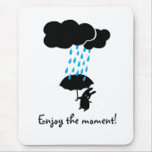 Konijn in de regen muismat (Voorkant)