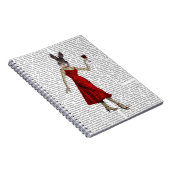 Konijn in de Rode Dress Notitieboek (Rechterzijde)