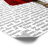 Konijn in de Rode Dress Poster (Hoek)