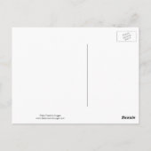 Konijn in de sneeuw briefkaart (Achterkant)