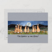 Konijn in de Waterverf van de maan Briefkaart (Voorkant / Achterkant)