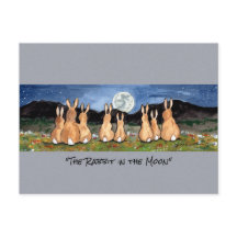 Konijn in de Waterverf van de maan