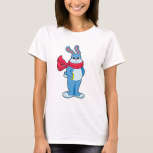 Konijn in de winter met Scarf T-shirt