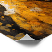 Konijn in een gele jurk poster (Hoek)