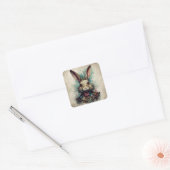 Konijn in een Kroon Sticker (Envelop)