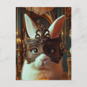 Konijn in een masker briefkaart (Voorkant)