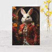 Konijn in een pak kaart (Gele Bloem)