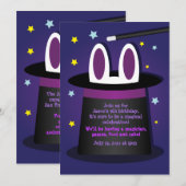 Konijn in een Pet Magische Show Kaart (Voorkant / Achterkant)