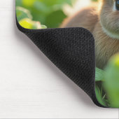 Konijn in een sla tuin muismat (Hoek)