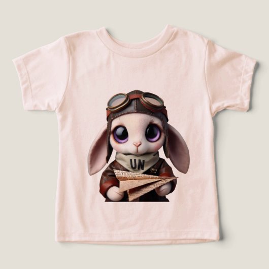 Konijn in een vluchtpak (Design voorkant)