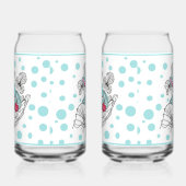 Konijn in hand Sodawater Glas (Rechts)