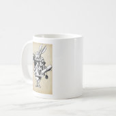 konijn in hart koffiemok (Voorkant links)