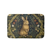 Konijn in het bos art nouveau stijl badmat (Voorkant)