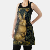 Konijn in het bos art nouveau stijl schort (Insitu)