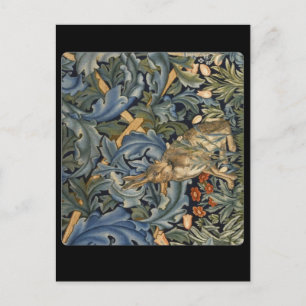 Konijn in het bos door William Morris, Briefkaart